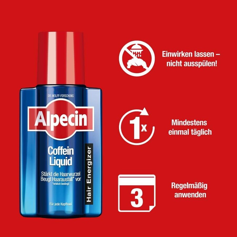 Vloeistof voor droge jeukende hoofdhuid Alpecin Hybrid Cafeïne, 200ml, Dr. Kurt Wolf