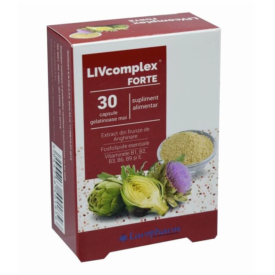 Livcomplex Forte, 30 gélules, Laropharm