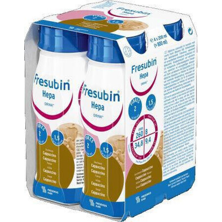 Speciale voeding - Hepa, 200 ml x 4, Fresenius Kabi Duitsland