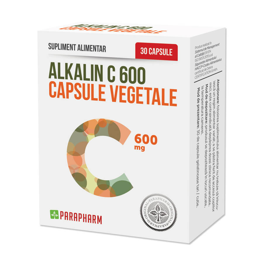 Alkalin C 600 mg, 30 cápsulas, Parapharm