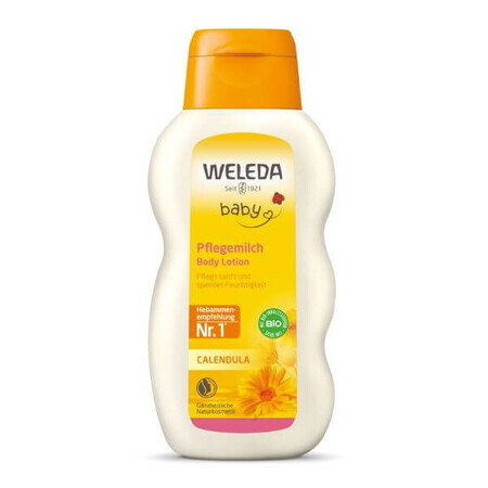 Lotiune de corp cu galbenele Baby, 200 ml, Weleda