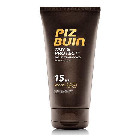 Beschleunigte Bräunungslotion SPF 15 Tan & Protect, 150 ml, Piz Buin