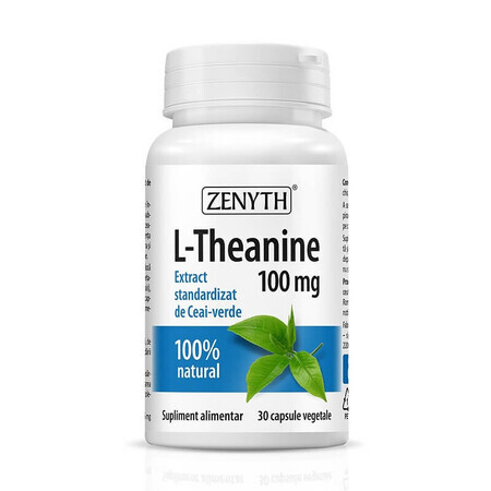 L-teanina 100 mg, 30 capsule, Zenyth