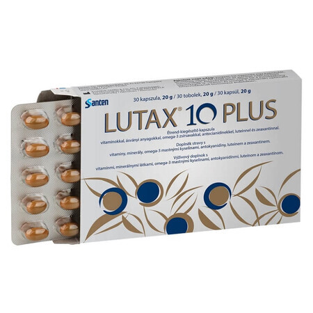 Lutax 10 Plus, 30 capsules, Santen