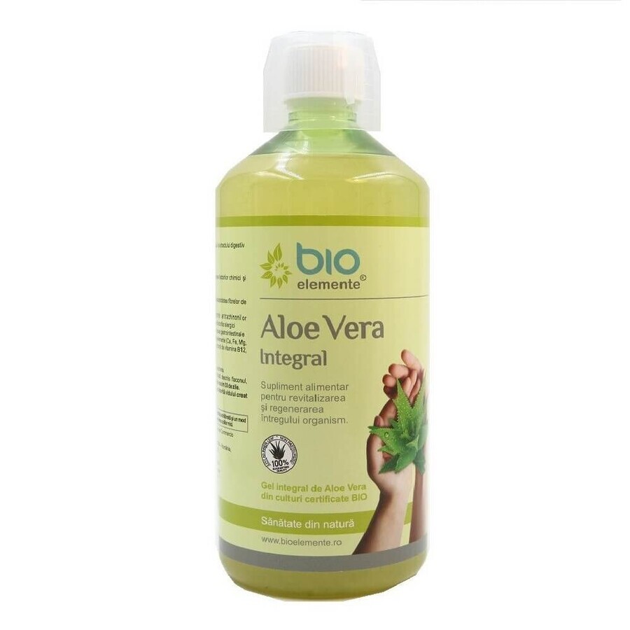 Aloe vera ganz, 1 Liter, Bio Elemente