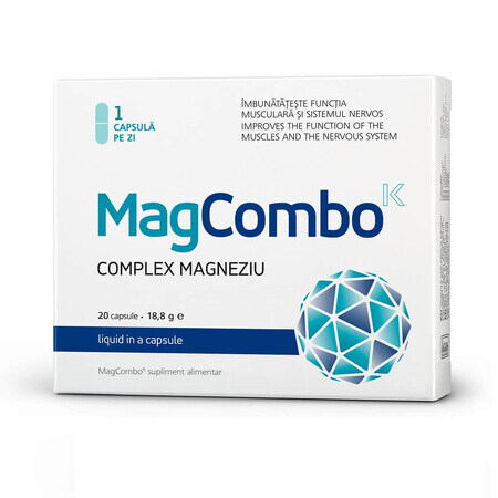 MagCombo Complex Magnesium 940 mg, 20 capsules, Visislim