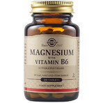 Magnesio con Vitamina B6, 100 compresse, Solgar