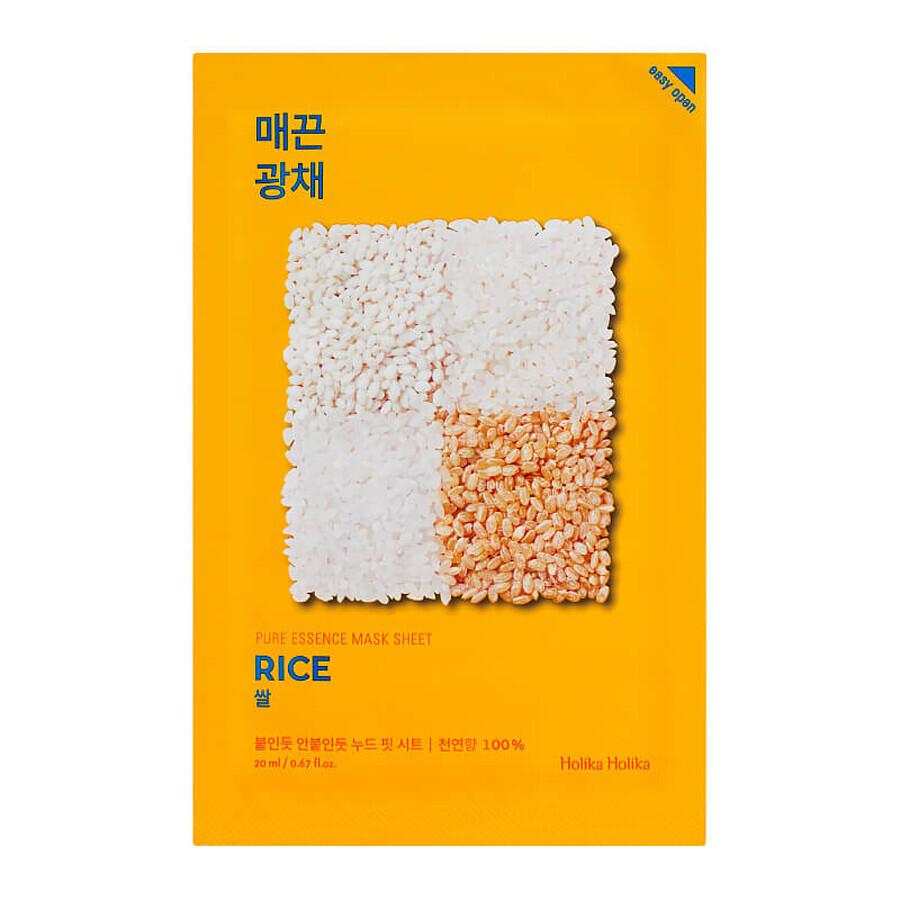 Pure Essence rijstmasker, 20 ml, Holika Holika