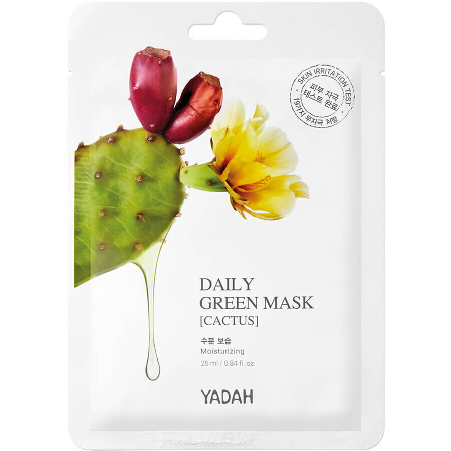 Masque quotidien vert au cactus, 25 ml, Yadah