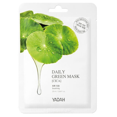 Maschera facciale Cica Green Daily, 1 pezzo, Yadah