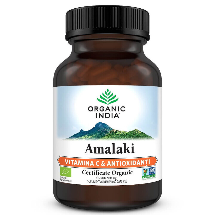 Amalaki Vitamine C en Natuurlijke Antioxidanten, 60 capsules, Biologisch India