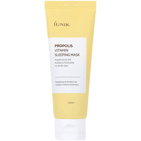 Masque de nuit à la propolis et aux vitamines, 60 ml, Iunik