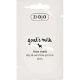 Hydraterend gezichtsmasker met geitenmelkproteïnen en vitamine A en E, 7 ml, Ziaja