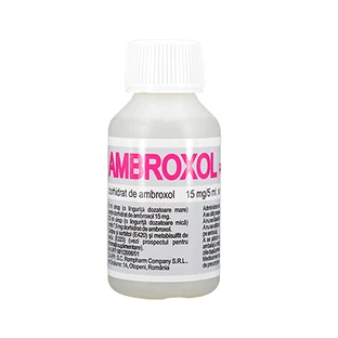Ambroxol Rompharm 15 mg/5 ml, Sirup, 100 ml, Rompharm
