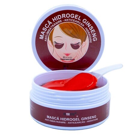 Masque hydrogel pour les yeux à l'extrait de ginseng, 60 pièces, Beyoutiful