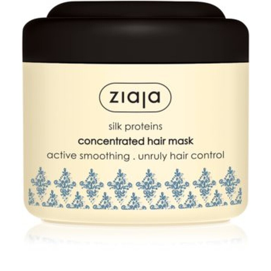 Masker voor weerbarstig en stug haar met zijdeproteïnen en provitamine B5, 200 ml, Ziaja