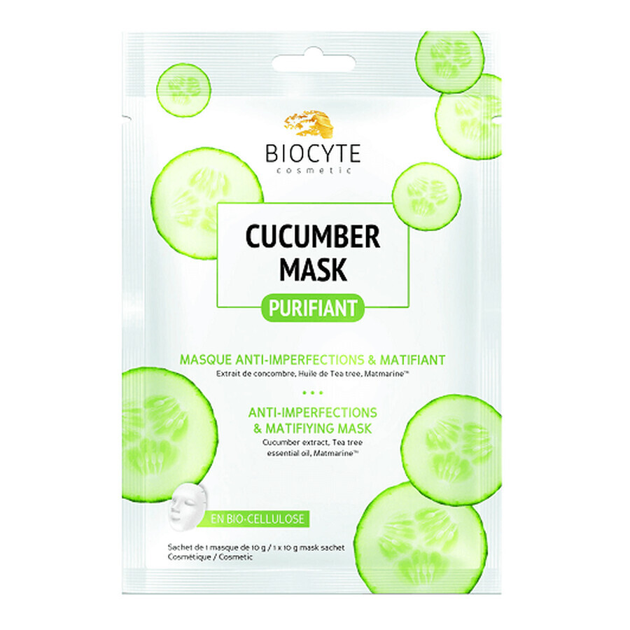 Masque purifiant au concombre, 1 pièce, Biocyte