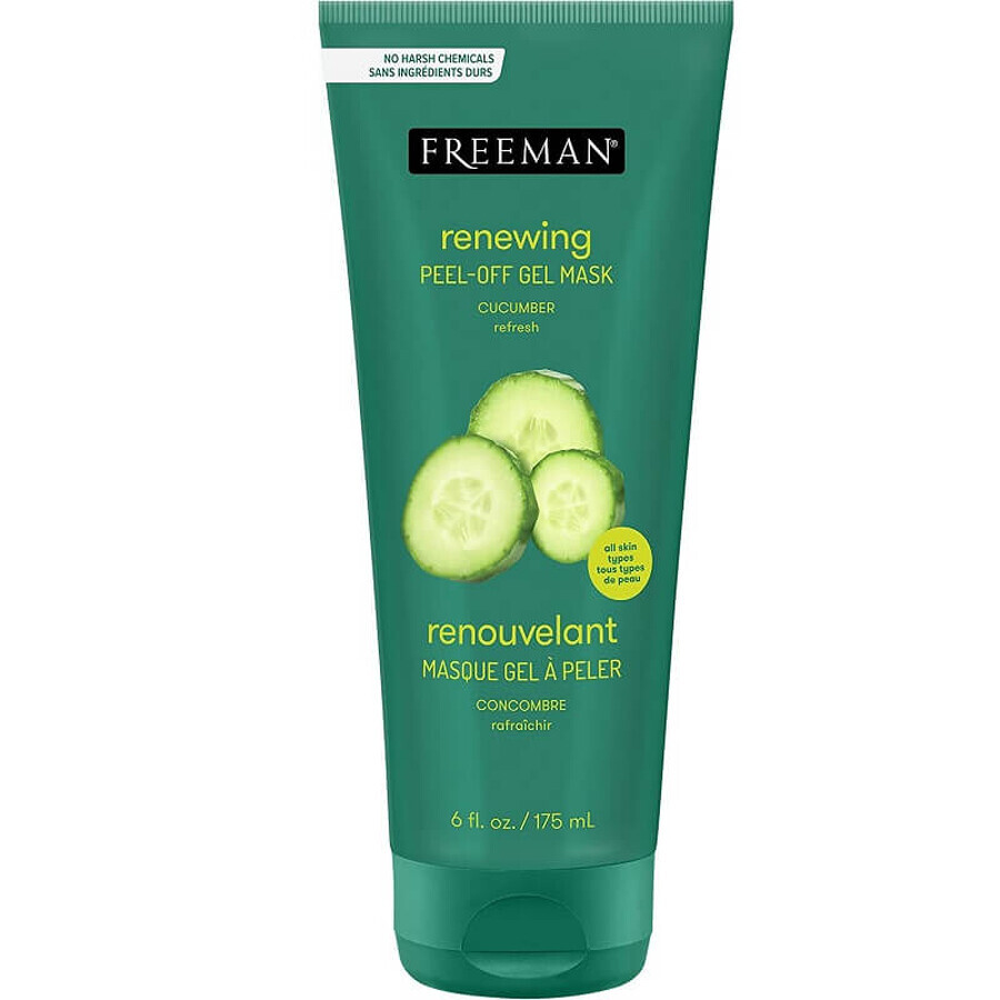 Peel-off masker-gel met komkommer, 175 ml, Freeman