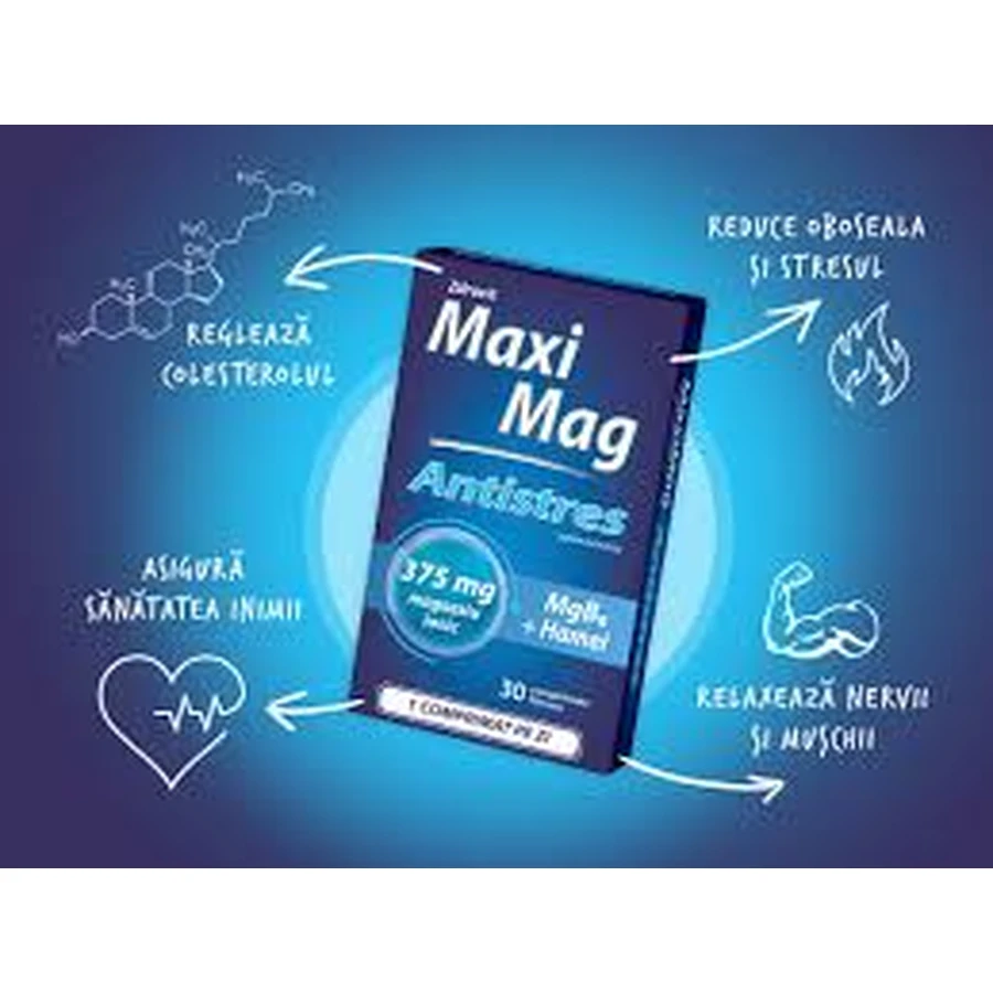 MaxiMag Antistress 375 mg, 30 tabletten, Zdrovit