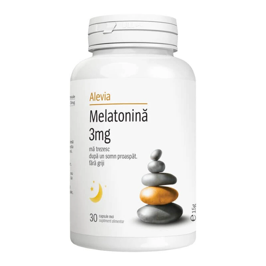 Melatonine 3 mg, 30 softgels, Alevia