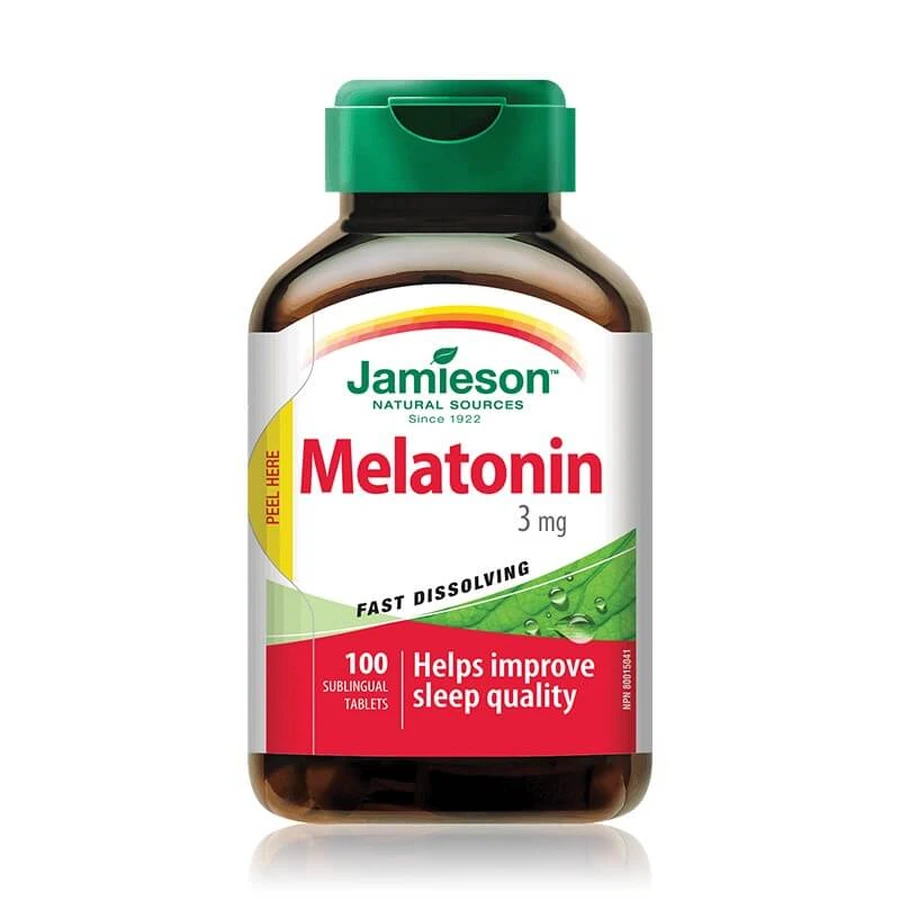 Melatonina 3mg, 100 comprimidos sublinguales, Jamieson