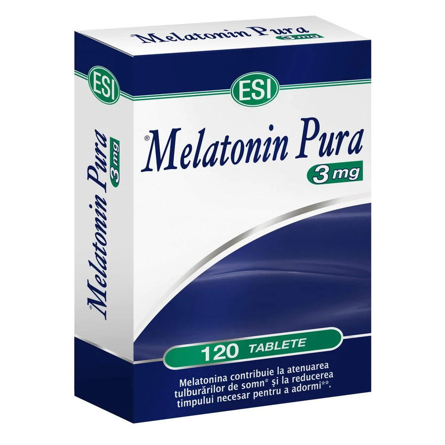Pure Melatonin, 3 mg, 120 tablets, EsiSpa