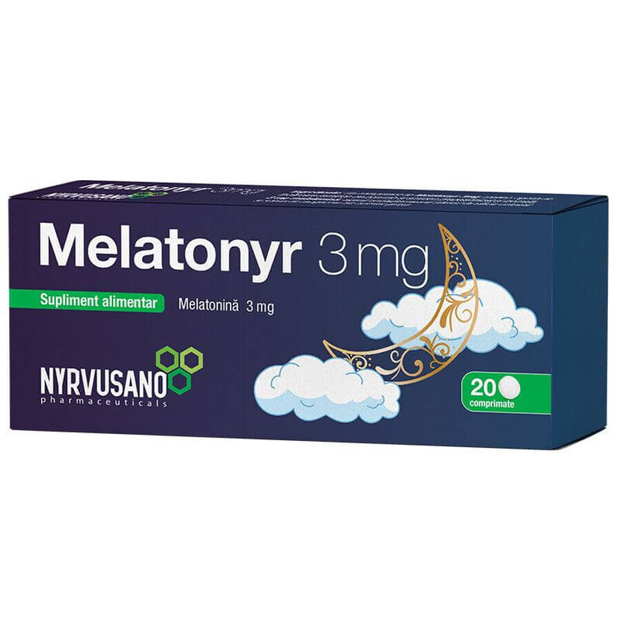 Melatonyr 3 mg, 20 tabletten, Nyrvusano