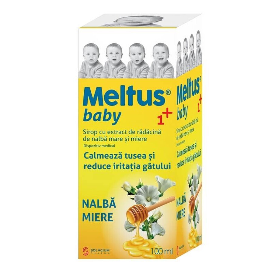 Meltus baby 1+ siroop nalba en honing, 100 ml, Solacium Pharma