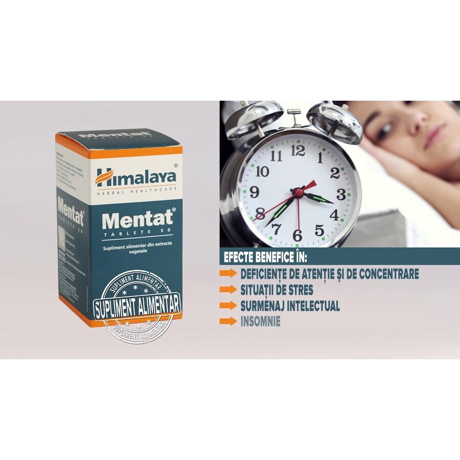 Mentat, 50 tabletten, Himalaya