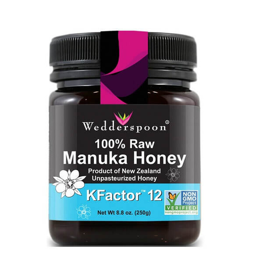 Manuka Honing KFactor 12 RAW, 250g, Wedderspoon