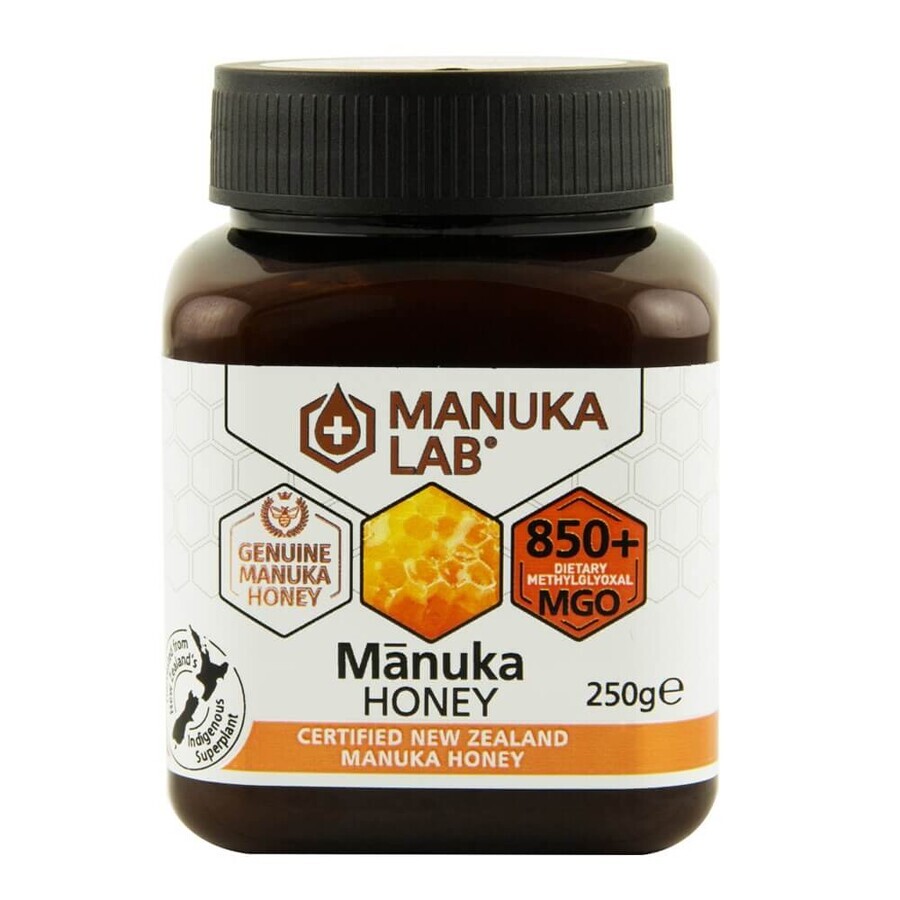 Miel de Manuka, MGO 850+, 250g, Manuka Lab