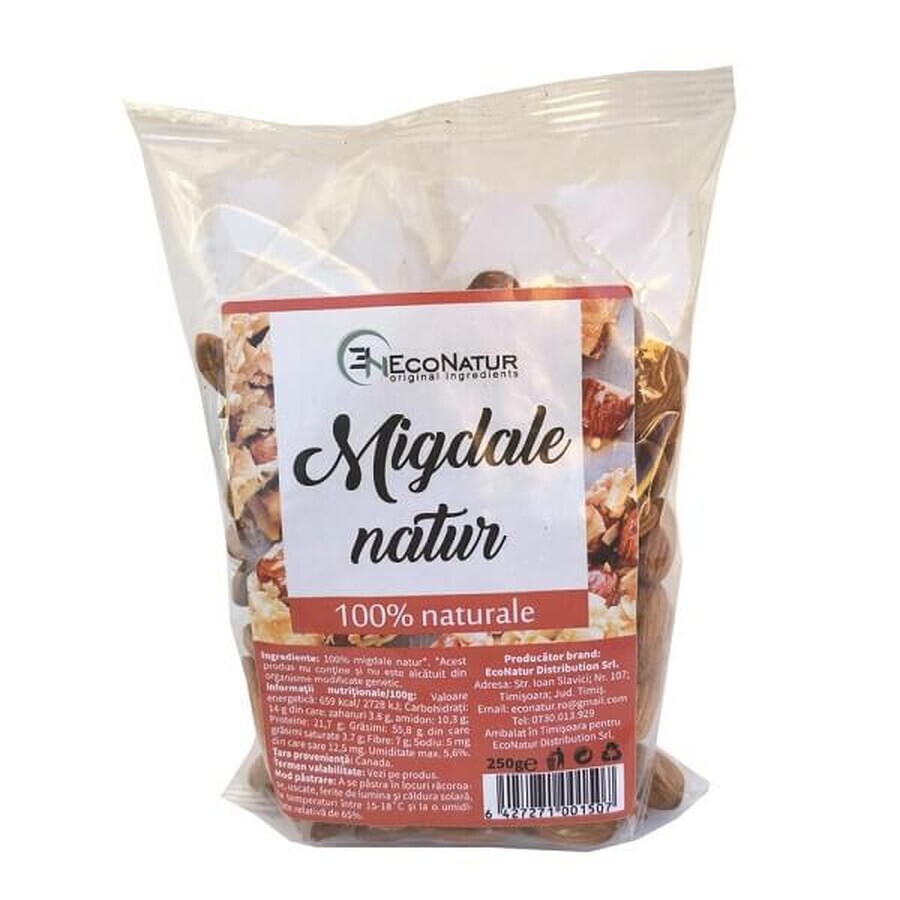 Amande naturelle crue, 250 g, EcoNatur