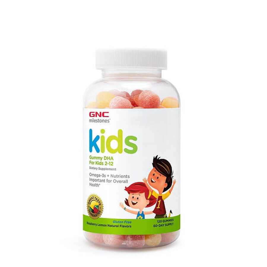 Milestones Kids Gummy DHA 102823, 120 jelly beans, GNC