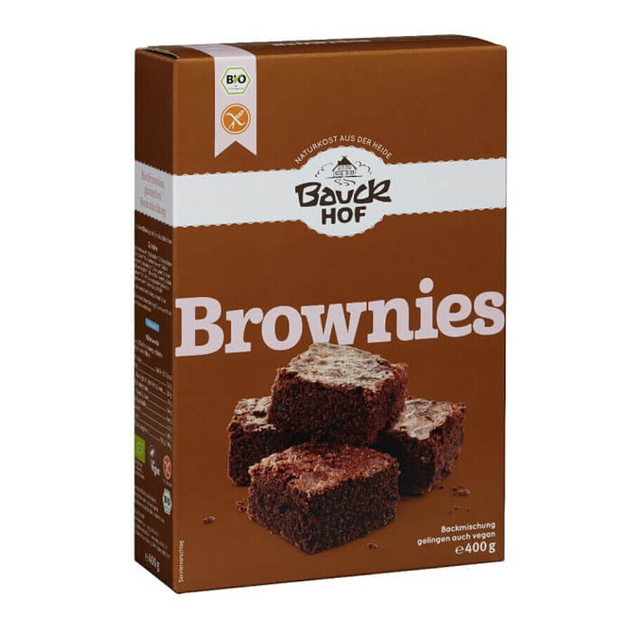 Préparation pour brownie avec chocolat extra sans gluten, 400 g, Bauckhof