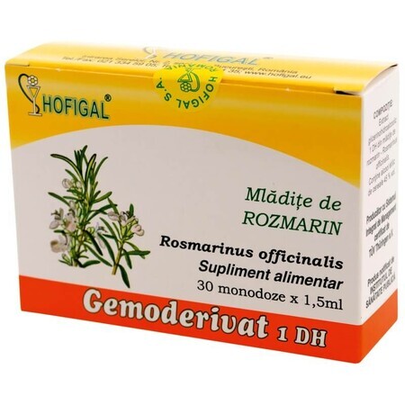 Romarin Gemoderivat, 30 unidoses, Hofigal