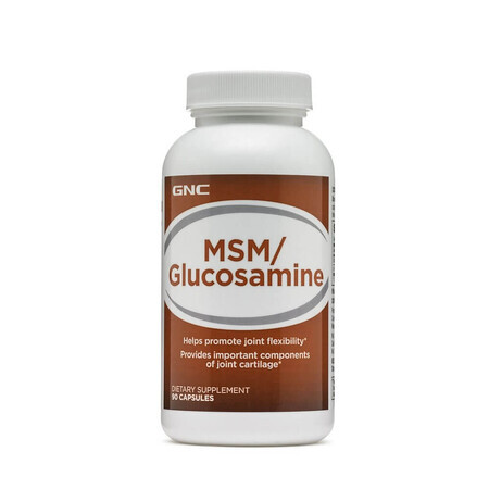 MSM et Glucosamine 500 mg (156012), 90 gélules, GNC