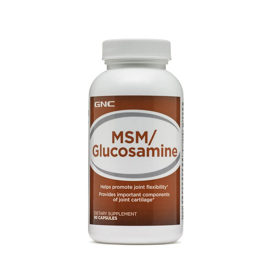 MSM en Glucosamine 500 mg (156012), 90 capsules, GNC