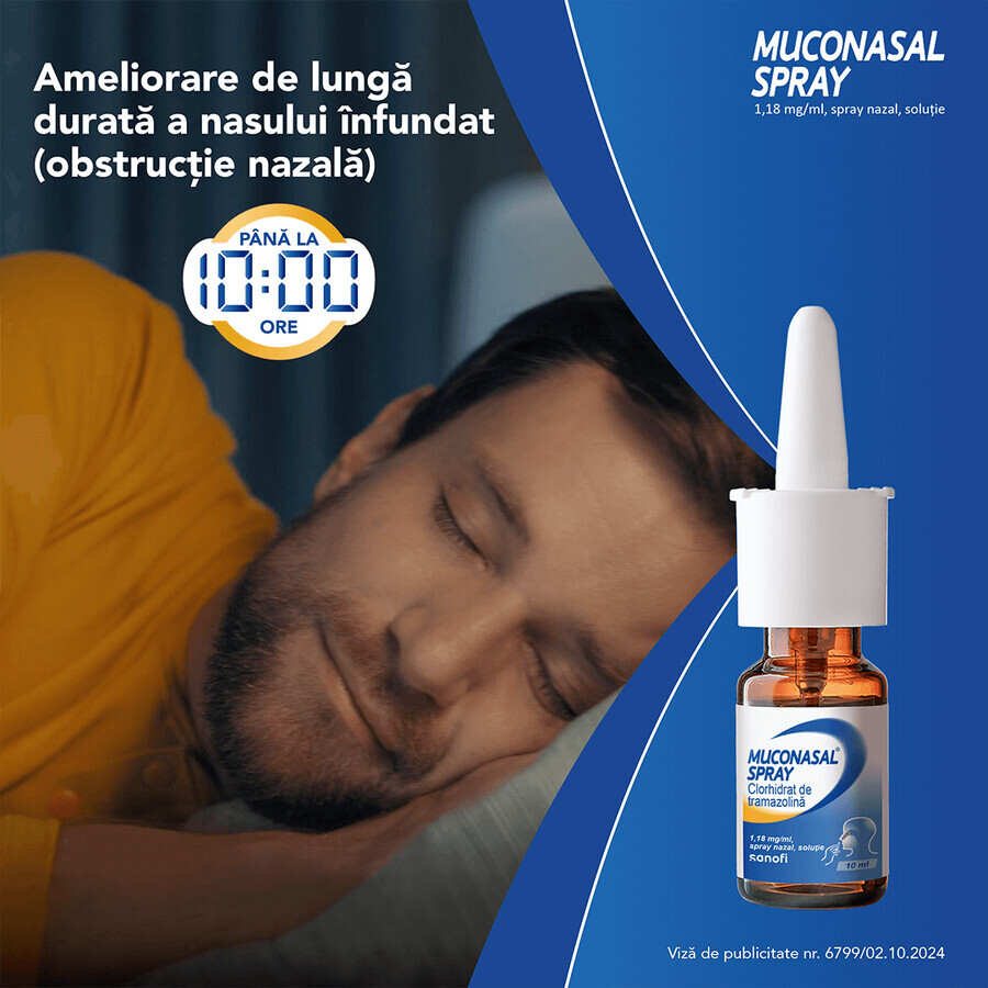 Muconasale spray 1,18 mg, 10 ml, neusspray, oplossing, Sanofi