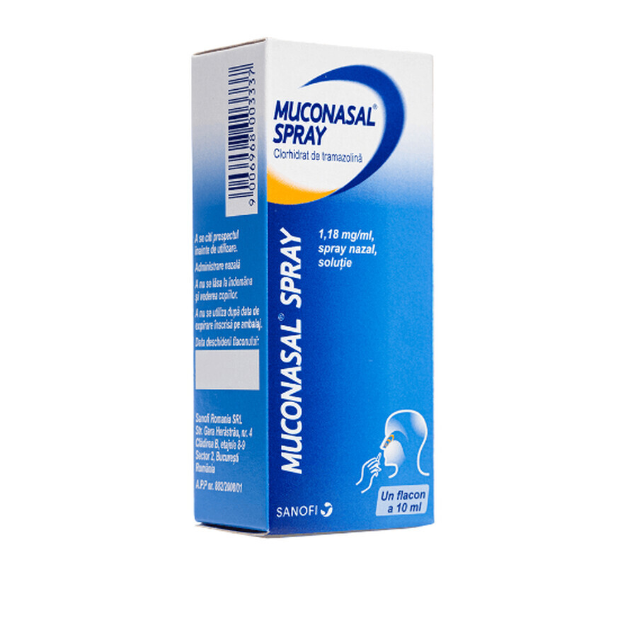 Muconasal spray, 1,18 mg/ml, 10 ml, Sanofi
