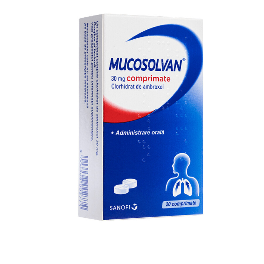 Mucosolvan 30 mg, 20 comprimés, Sanofi