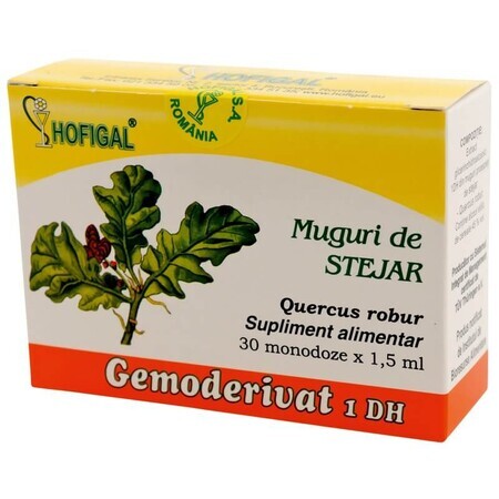 Bourgeons de chêne, Gemoderivat, 30 doses uniques, Hofigal