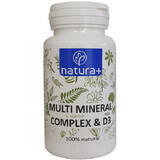 Complexe multi-minéral et D3, 60 gélules, Natura+