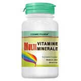 Multivitaminen en Multimineralen, 30 tabletten, Cosmopharm