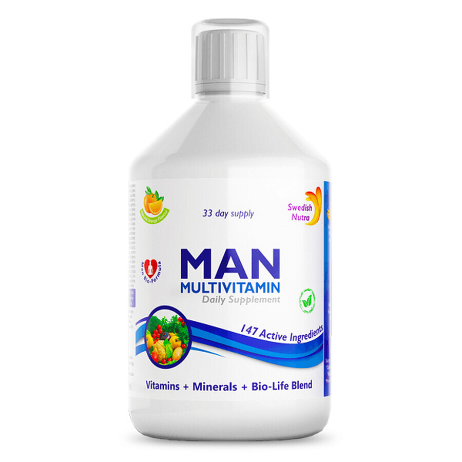 Multivitamine liquide pour hommes, 500 ml, Swedish Nutra