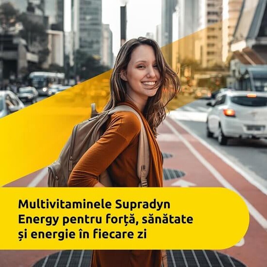 Supradyn Energy, Multivitamines, 15 comprimés effervescents, Bayer