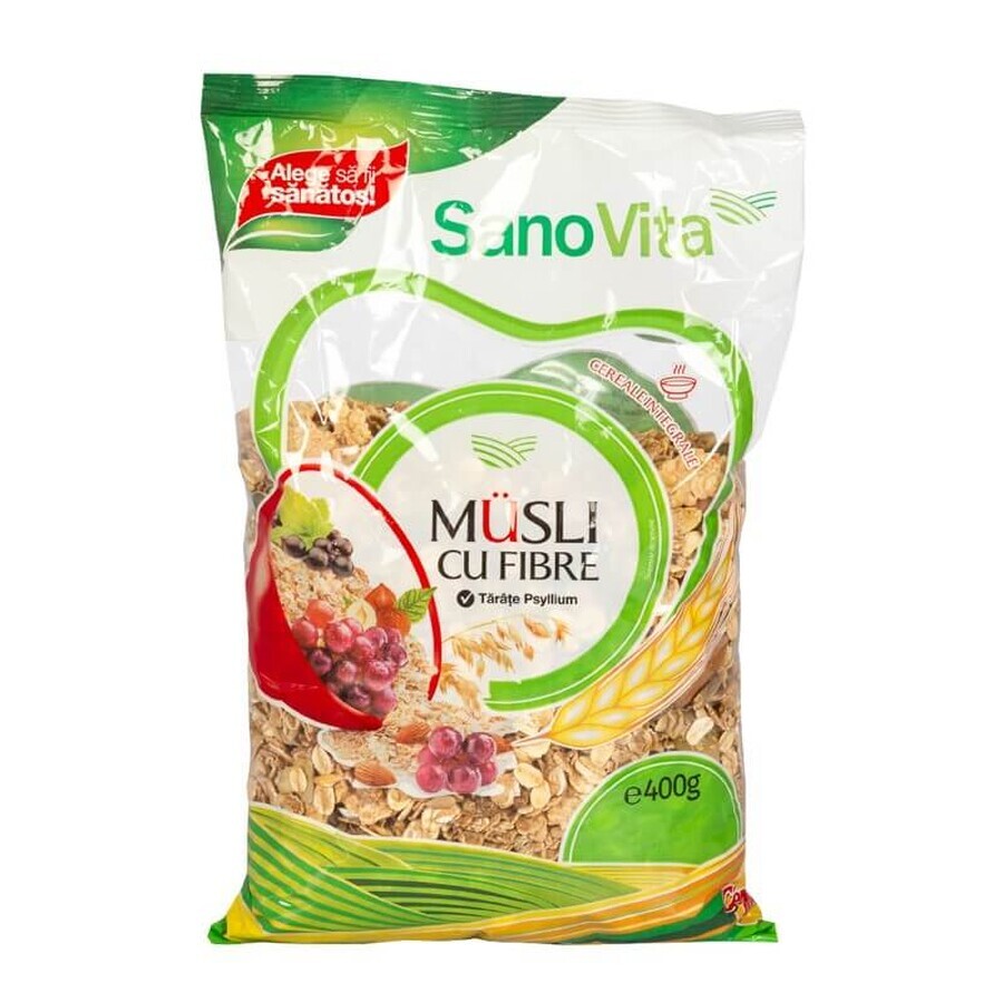 Musli with fibre, 400 g, Sanovita