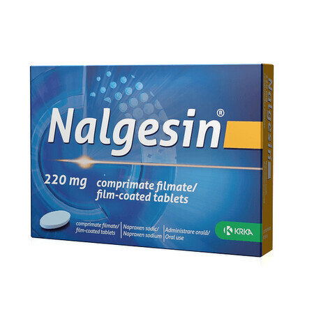 Nalgesin 220 mg, 10 comprimés, Krka