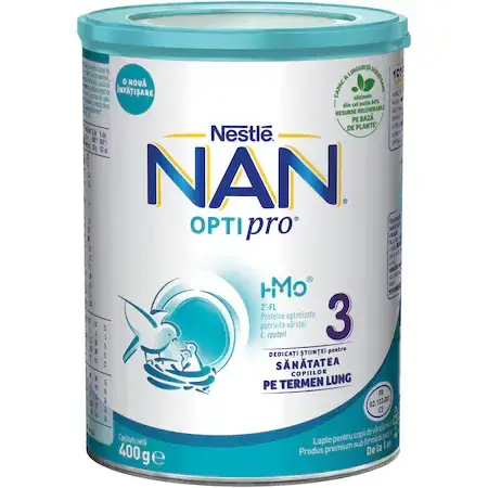 Nan 3 Optipro Premium latte formula, +12 mesi, 400 g, Nestlé