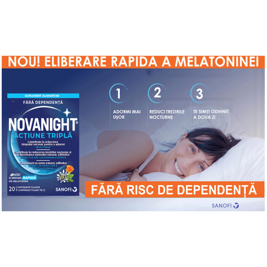 Novanight, 20 filmomhulde tabletten, Sanofi