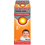 Nurofen 100 mg pour les enfants de 3 mois arôme fraise, 100 ml, Reckitt Benckiser Healthcare